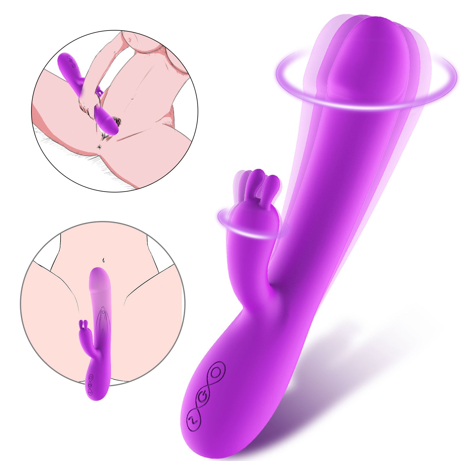 Rotating Rabbit Vibrator Tantabosom Rotating Rabbit Vibrator Tantabosom